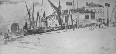 Chelsea Wharf, 1863, 1904 von James Abbott McNeill Whistler