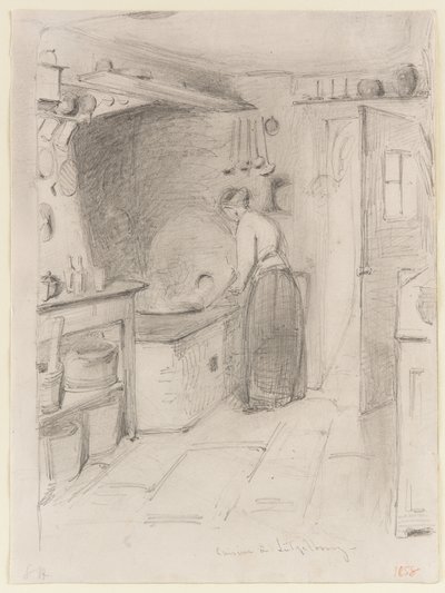 Küche in Lutzelbourg, 1858 von James Abbott McNeill Whistler