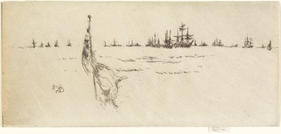 Flagge dippen, 1887 von James Abbott McNeill Whistler