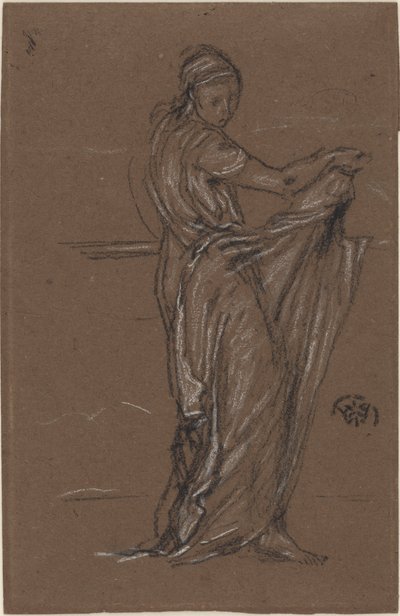 Drapierte weibliche Figur, 1870-1873 von James Abbott McNeill Whistler