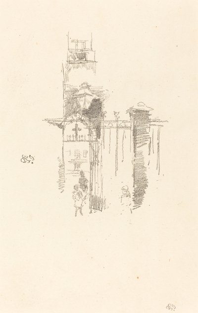 Eingangstor, 1887 von James Abbott McNeill Whistler