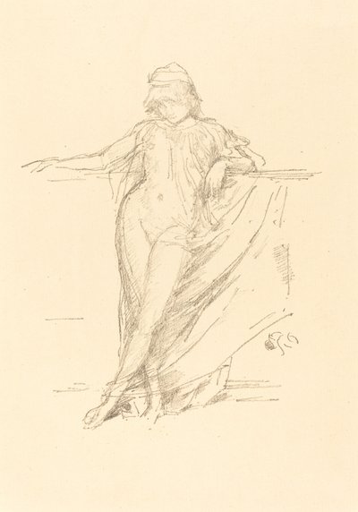 Kleine drapierte Figur, lehnend, 1893 von James Abbott McNeill Whistler