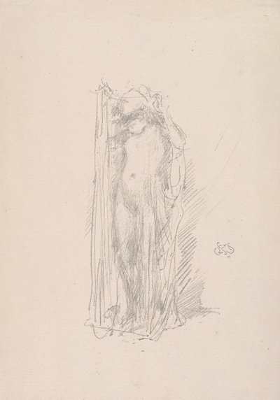 Modell Drapierung, 1890 von James Abbott McNeill Whistler