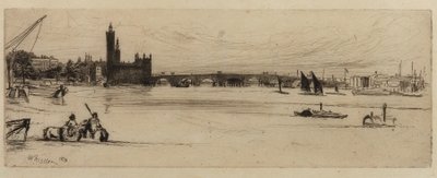 Alte Westminster-Brücke, 1859 von James Abbott McNeill Whistler