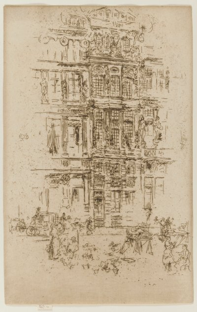 Paläste, Brüssel, 1887 von James Abbott McNeill Whistler