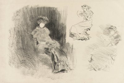 Lesen, 1879 und 1887 von James Abbott McNeill Whistler
