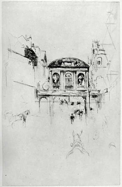 Temple Bar, 19. Jahrhundert, 1904 von James Abbott McNeill Whistler