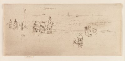 Der Strand, Ostende, 1887 von James Abbott McNeill Whistler