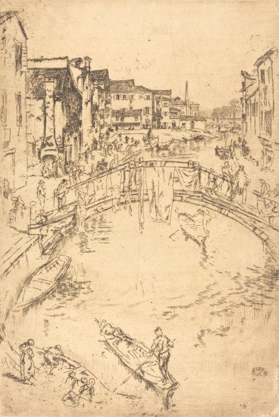 Die Brücke, 1879-1880 von James Abbott McNeill Whistler