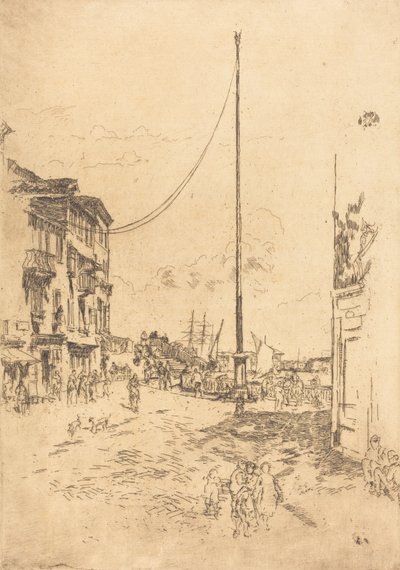 Der kleine Mast, 1880 von James Abbott McNeill Whistler