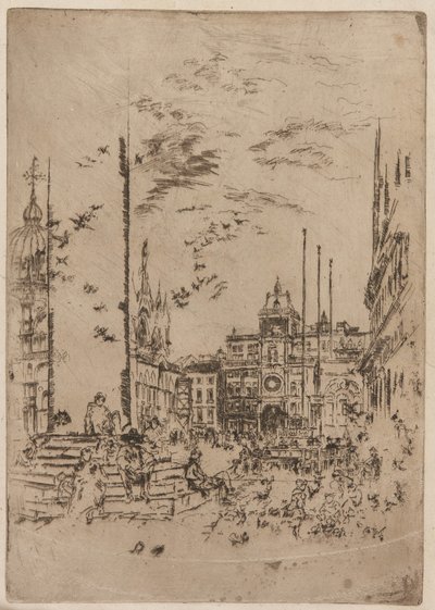 Die Piazzetta, 1879-1880 von James Abbott McNeill Whistler
