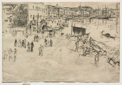 Die Riva, Nr. 1, 1880 von James Abbott McNeill Whistler