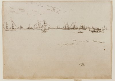 Truppenschiffe, 1887 von James Abbott McNeill Whistler