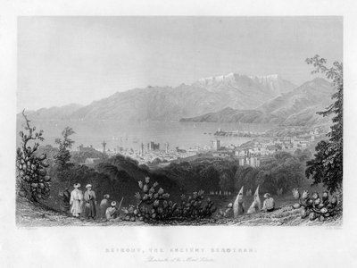 Beirut, das antike Berothah, Syrien, 1841 von James B. Allen