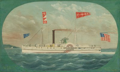 Dampfer St. Lawrence, 1850 von James Bard