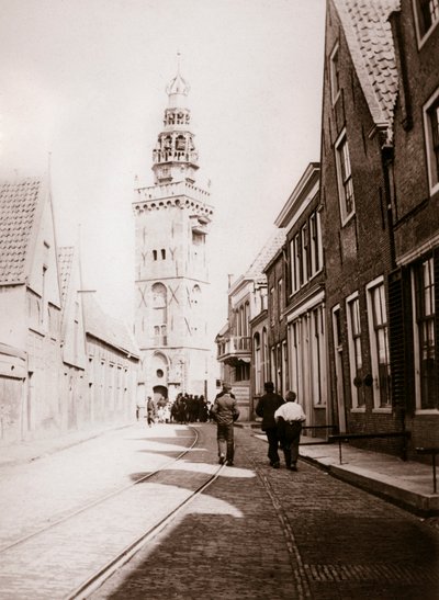 Straßenszene, Monnickendam, Niederlande, 1898 von James Batkin