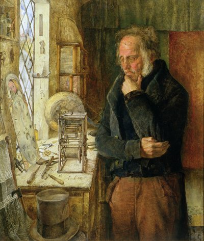 Unser Dorfuhrmacher löst ein Problem, ca. 1859 von James Campbell