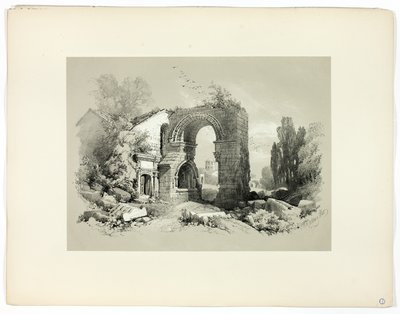 Aliscamps, W. Arles, aus malerischen Auswahlen von James Duffield Harding