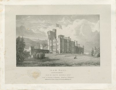 Ilam Hall (Lithographie) von James Duffield Harding