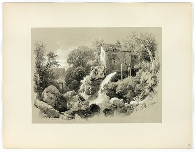 Pandy-Mühle, aus Picturesque Selections von James Duffield Harding