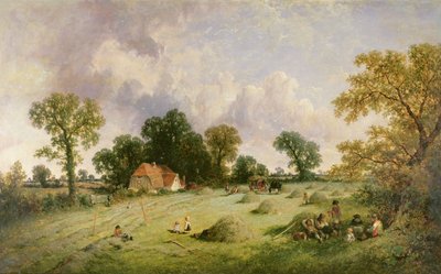 Heuernte in Hampshire von James Edwin Meadows