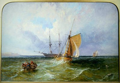 Schiffe vor der Küste von James Edwin Meadows