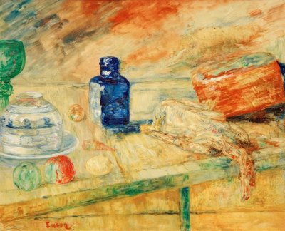 Der blaue Flakon von James Sidney Ensor