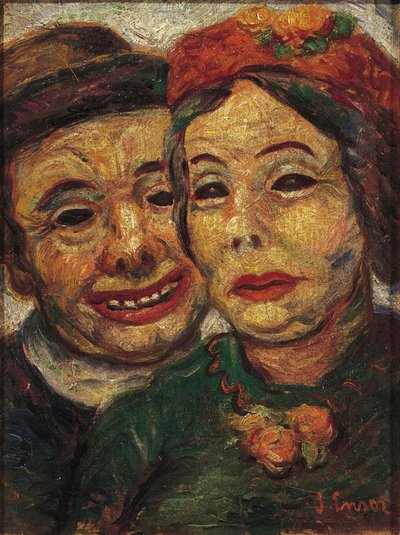 Das maskierte Paar von James Ensor