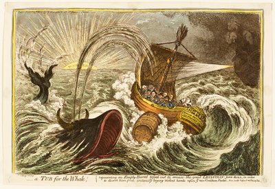 Eine Wanne für den Wal! von James Gillray