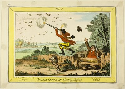 Cockney-Sportler schießen auf fliegende Ziele von James Gillray