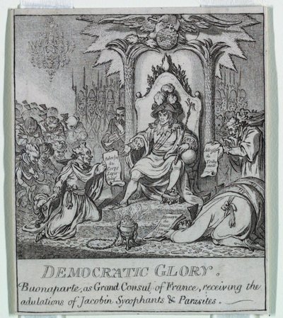 "Demokratie, oder eine Skizze o von James Gillray