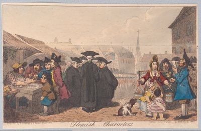 Flämische Charaktere, veröffentlicht 1822 von James Gillray