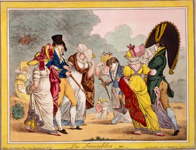 Die Unsichtbaren, 1810 von James Gillray