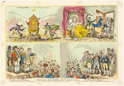 Patriotische Petitionen an die Konvention von James Gillray