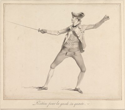 Position für die Garde in Quarte von James Gwin