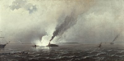 Die Monitor und die Merrimac, 1874-75 von James Hamilton
