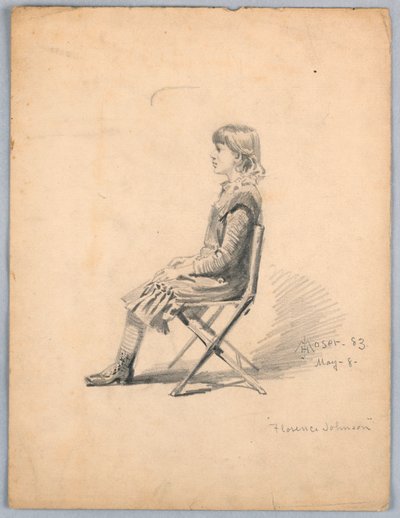 Porträt von Florence Johnson von James Henry Moser