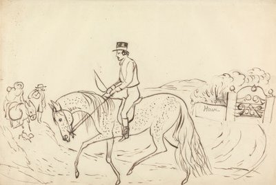 Szene mit Pferd und Reiter von James Howe
