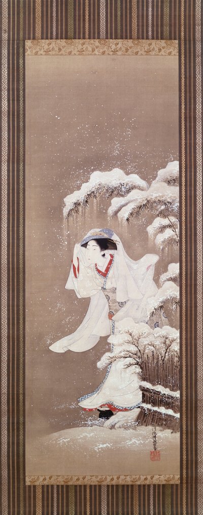Eine Schönheit im Schnee von James Jacques Joseph Tissot