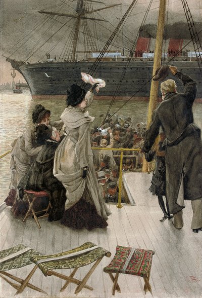 Abschied, am Mersey, 1880 von James Jacques Joseph Tissot