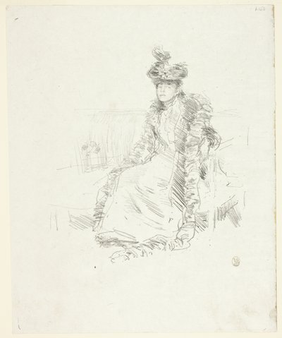 Eine sitzende Dame von James Abbott McNeill Whistler