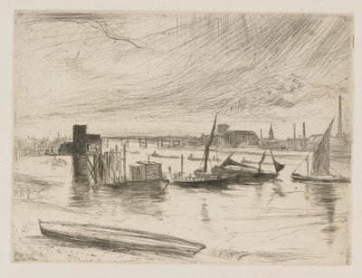 Battersea Morgendämmerung (Cadogan Pier) von James Abbott McNeill Whistler