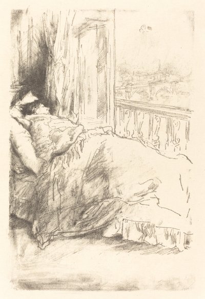 Am Balkon von James Abbott McNeill Whistler