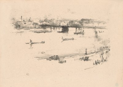 Charing Cross Eisenbahnbrücke von James Abbott McNeill Whistler