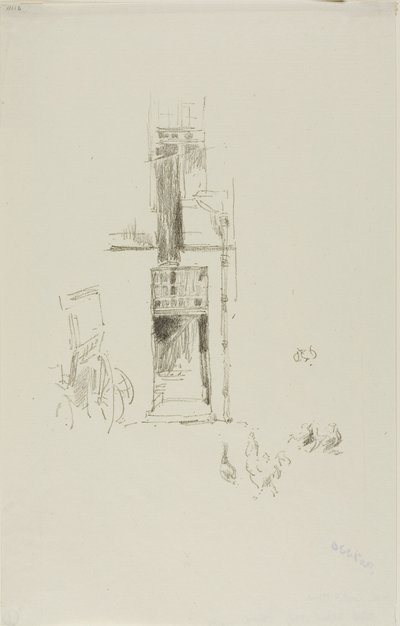 Hähne und Hennen, Hôtel Colbert von James Abbott McNeill Whistler