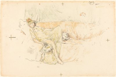 Gekleidete Figur, liegend von James Abbott McNeill Whistler