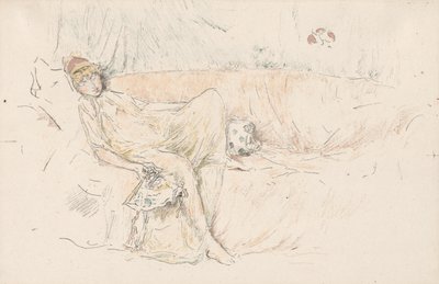 Gekleidete Figur, liegend von James McNeill Whistler
