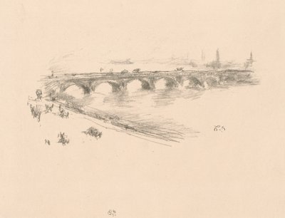 Abend, Kleine Waterloo-Brücke von James Abbott McNeill Whistler