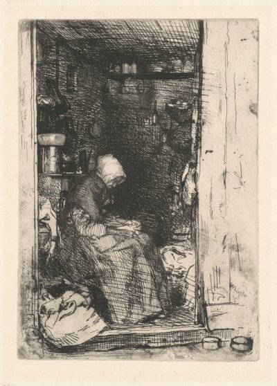 Die Alte mit den Lumpen von James Abbott McNeill Whistler