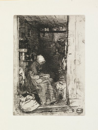 Die Alte mit Lumpen von James Abbott McNeill Whistler